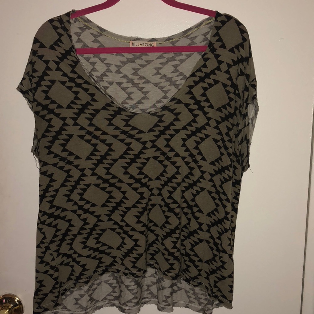 Billabong Green and Black Short Sleeve T-Shirt